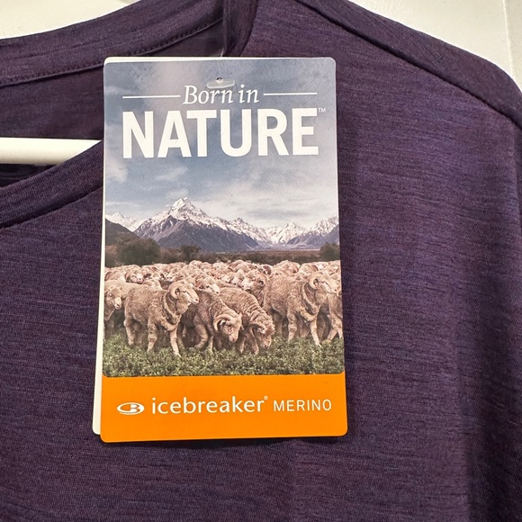 NWT Icebreaker Merino Aria Scoop Long Sleeve Top (Large) - Picture 3 of 7